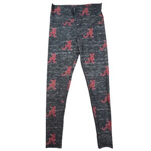 SideLane Apparel Alabama Crimson Tide All Over‎ Print Leggings Womens Medium